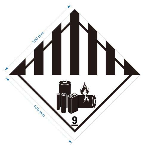 9類危險品標簽尺寸