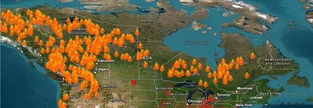 加拿大BC省Kelowna山火 加拿大BC省Kelowna山火